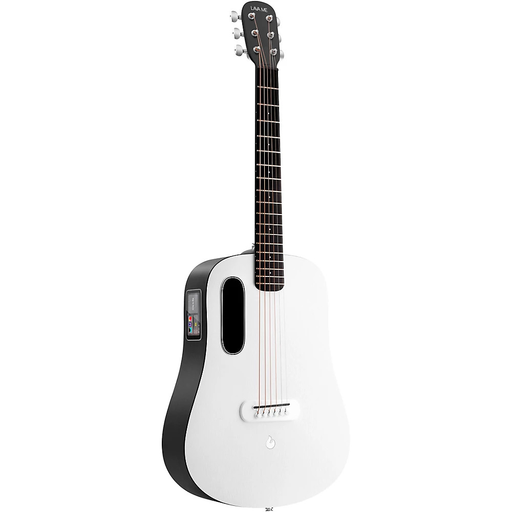 LAVA MUSIC ME PLAY 36" Acoustic-Electric Guitar w/Lite Bag Nightfall-Frost White