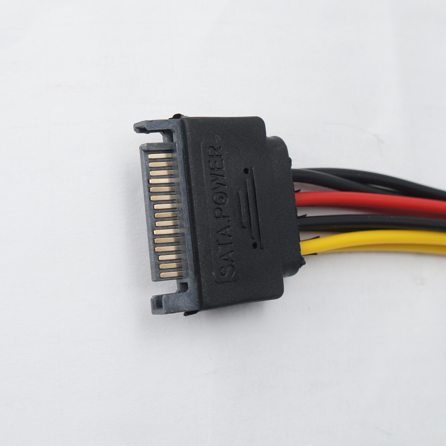 SATA Power 15-pin Y-Splitter Cable Adapter Male to Female for HDD Hard Drive