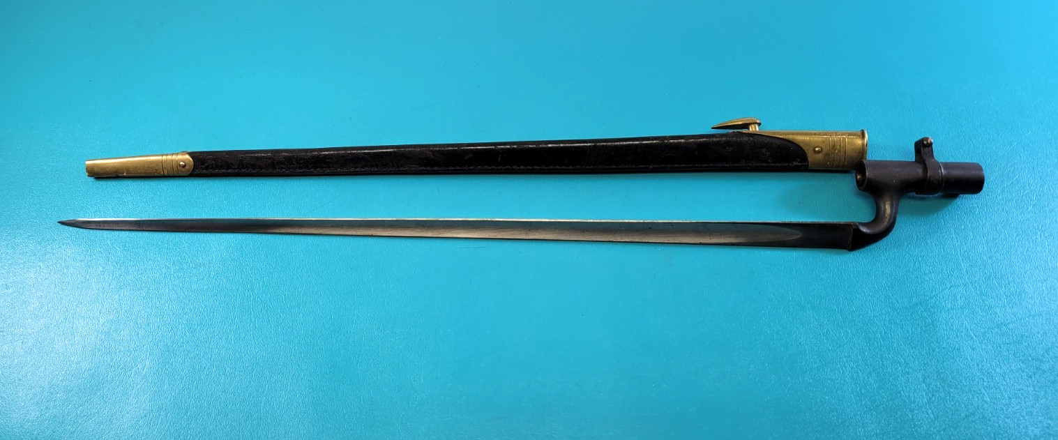 English Pattern 1895 Martini Enfield Socket Bayonet + Scabbard TR876