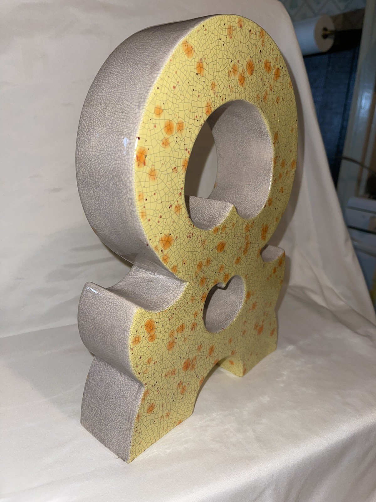 Raku Pottery Vintage Sculpture ￼ Nice