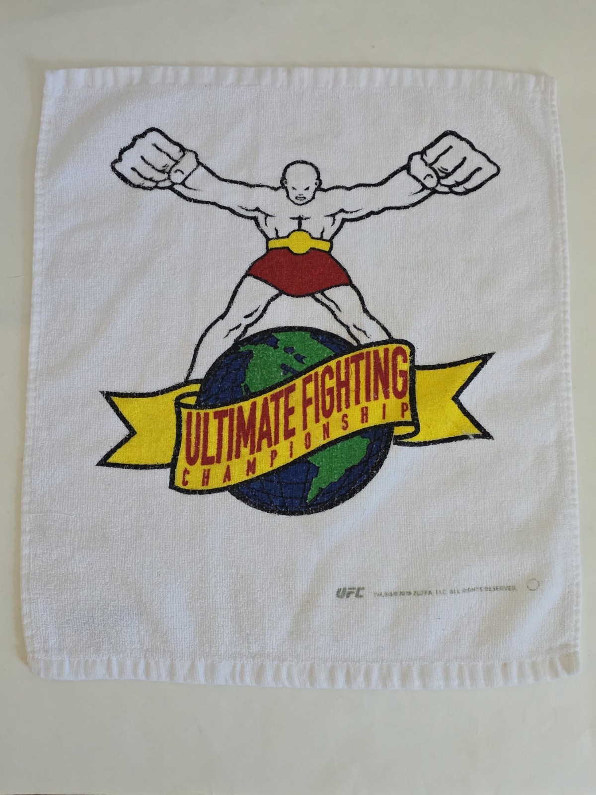 Ultimate Fighting Championship White LOGO Towel Gym Workout Sweat UFC