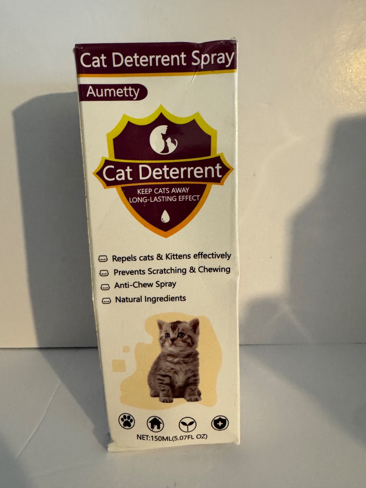 CAT DETERRENT SPRAY - KEEP CATS AWAY - NATURAL INGREDIANTS NEW SEALED