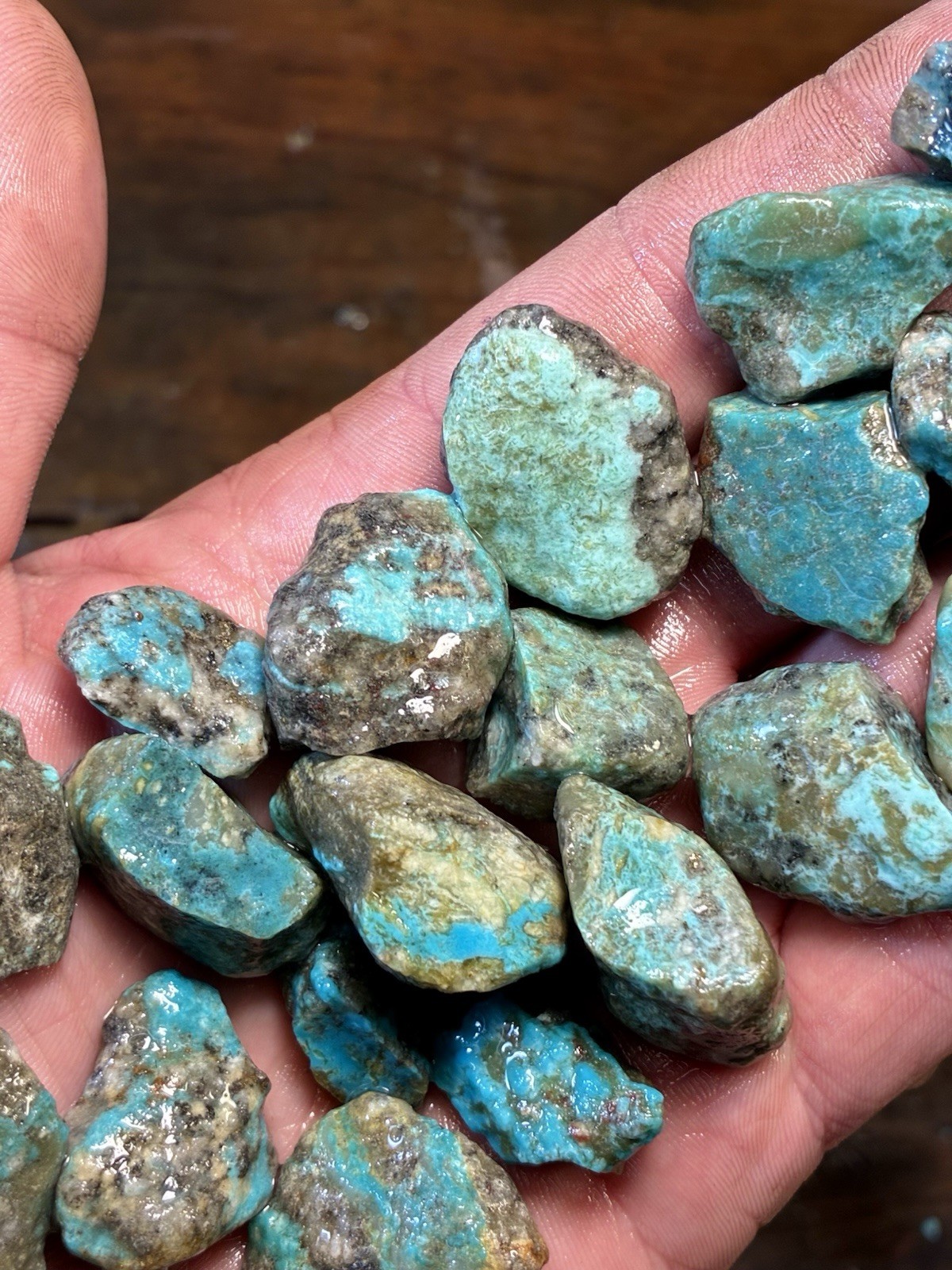 Ribbon & Skin Rock & Kaolin Blues! Ithaca Peak Turquoise! ONLY 5 left! Now $175!