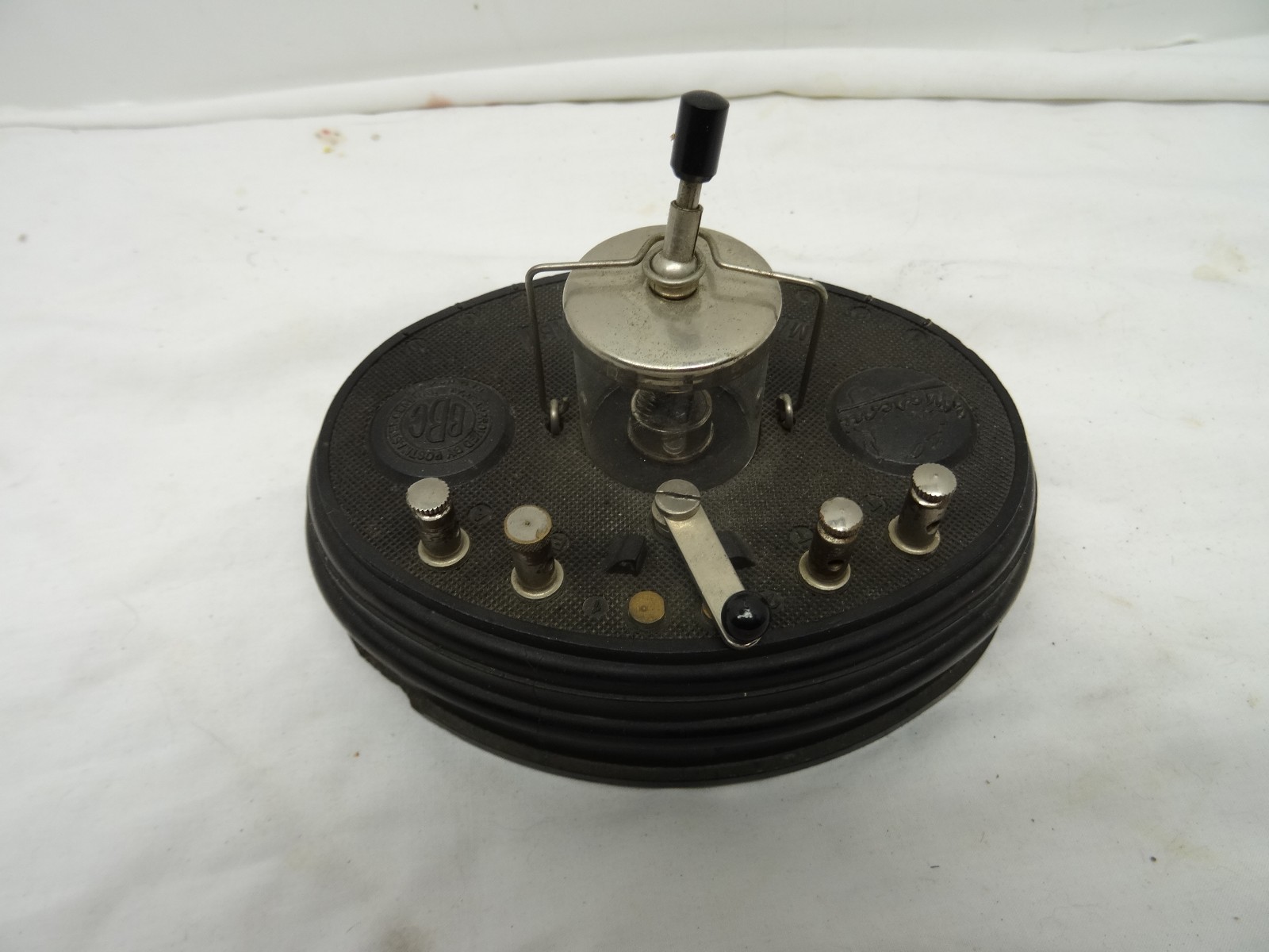 Marconiphone Baby, Marconi Company black ebonite moulded Crystal Radio set RARE