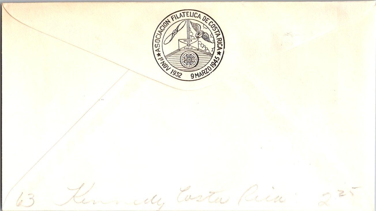 Costa Rica FDC 1963 JFK Visit To San Jose - San Jose - J34944