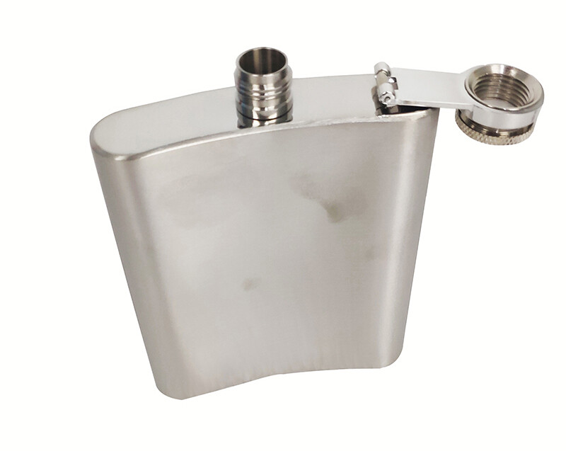 12oz Stainless Steel Whiskey Alcohol Pocket Flask with Portable Funnel 7''*3.7''