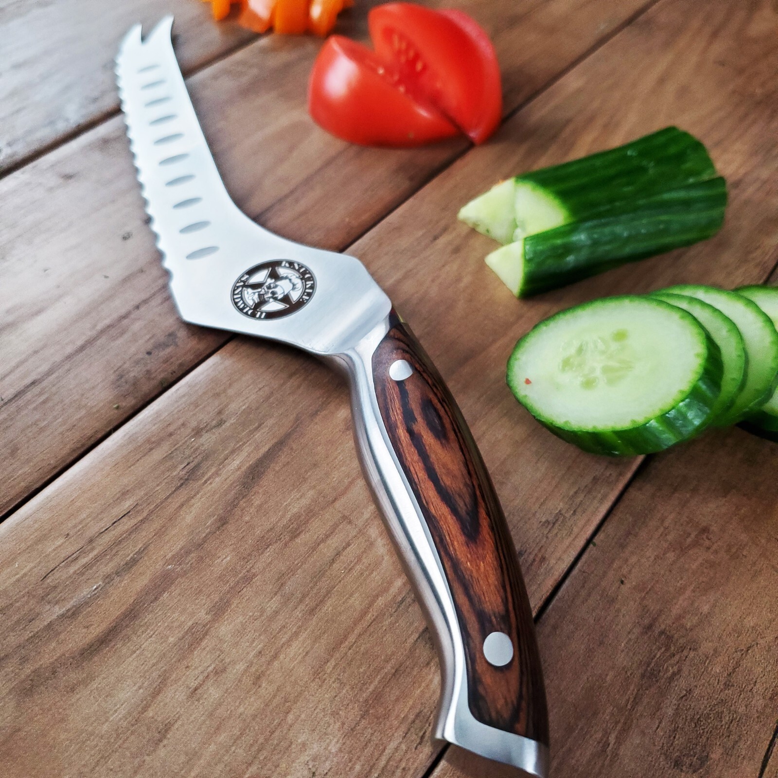 Guy Fieri Limited Knuckle Sandwich 6" Serrated Utility knife Pakkawood Handle