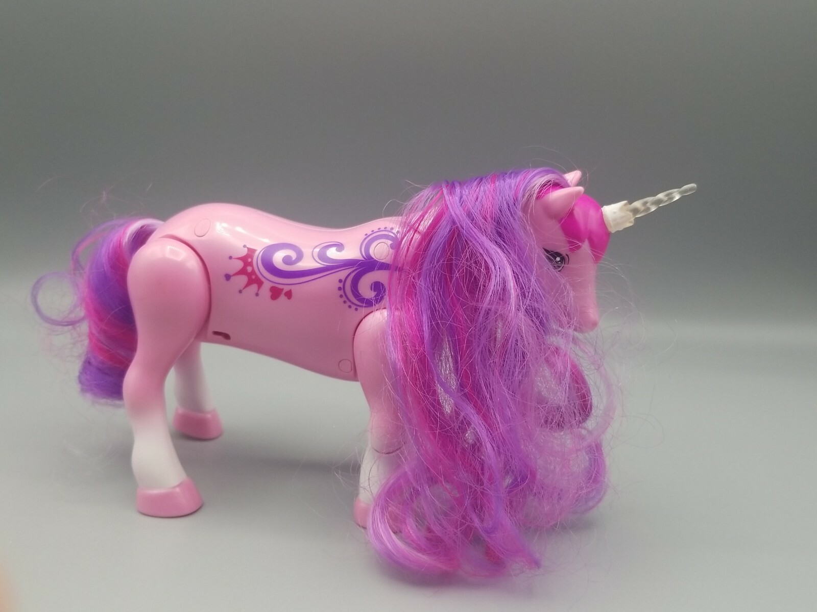 Moose Toys Pink Unicorn Battery Operated Galloping Walking Lights Sounds