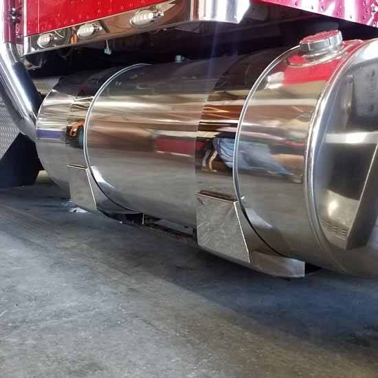 CSM Stainless Steel Fuel Tank J-Bracket Cover With T-Bolt Assembly For Kenworth