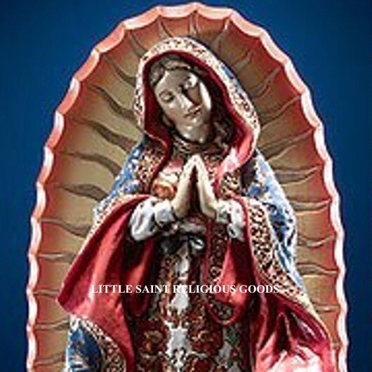 Ornate Our Lady Of Guadalupe Statue, 10-1/4'' High (USUALLY SHIP WITHIN 2 DAYS)