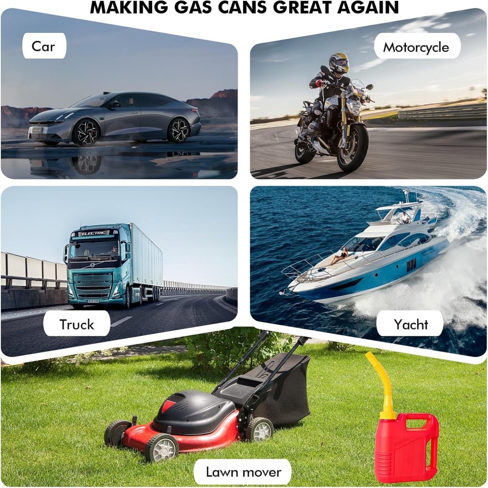 Gas Can Spout Nozzle Vent Kit Replacement for Plastic Gas Cans Old Style Caps