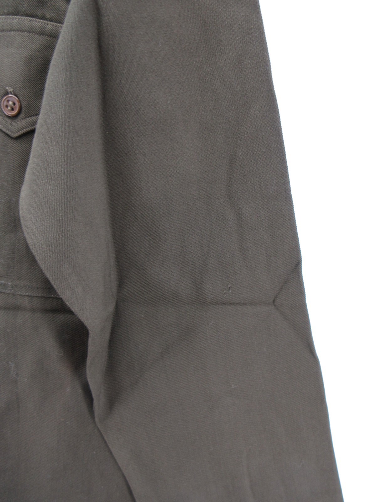 VTG WWII US Army Shirt Small Green Air Force USAAF Uniform Military Wool 1940s *