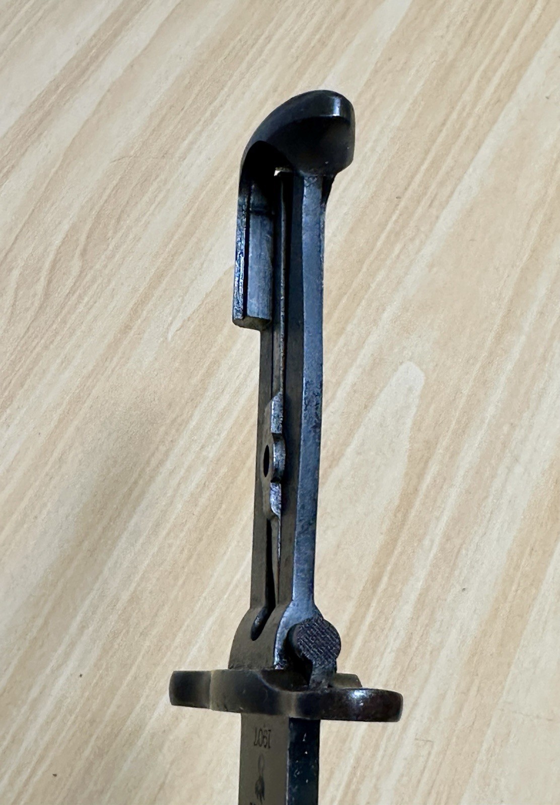 VERY NICE PRE-WWI US M1905 16” BAYONET 1907 ROCK ISLAND ARMORY & US M3 SCABBARD