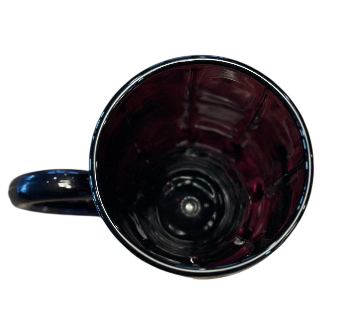 New Martinsville Moondrops Black Amethyst Glass Art Deco Cocktail Shaker Pitcher