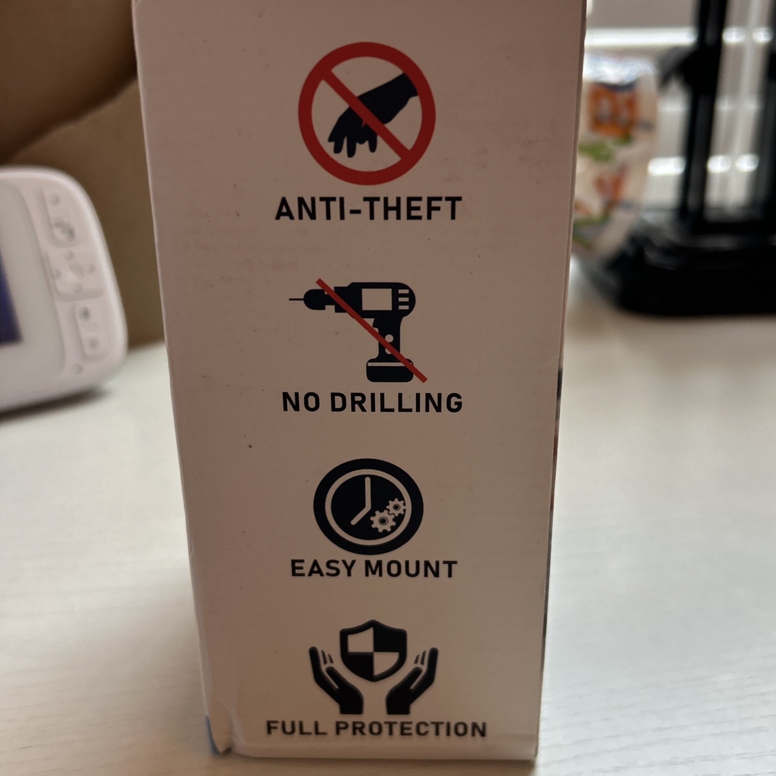 Doorbell Mount Anti-Theft Door Gripping Design