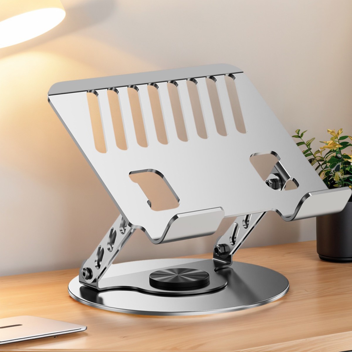 Adjustable Foldable Laptop Stand Aluminum Notebook Riser Computer Holder Desk