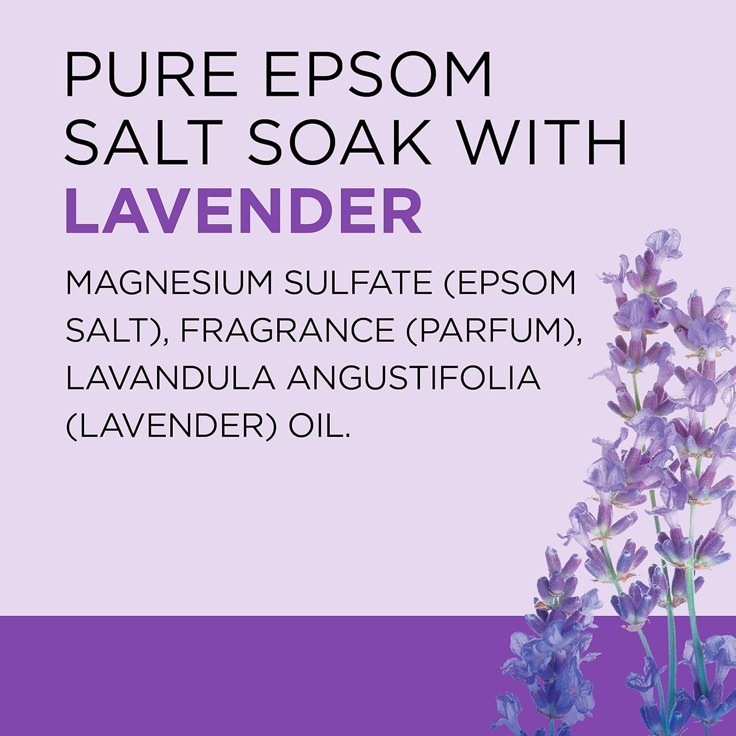 Dr Teal's Epsom Salt Soak Soothe & Sleep Lavender 3 lbs Bag Relax