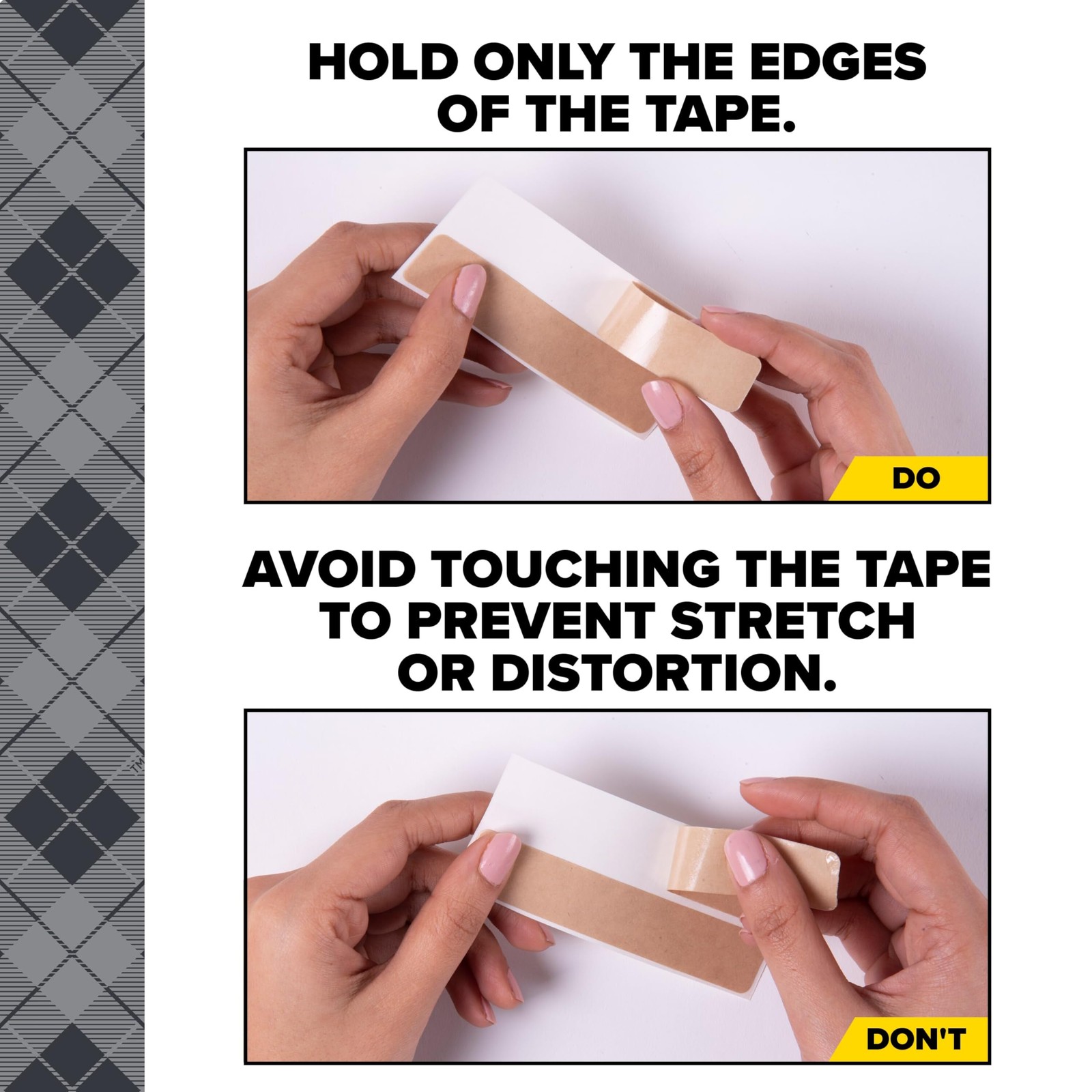 Scotch Permanent Fabric Tape Strips, 0.75 in. in x 4 x 0.01 in, Clear