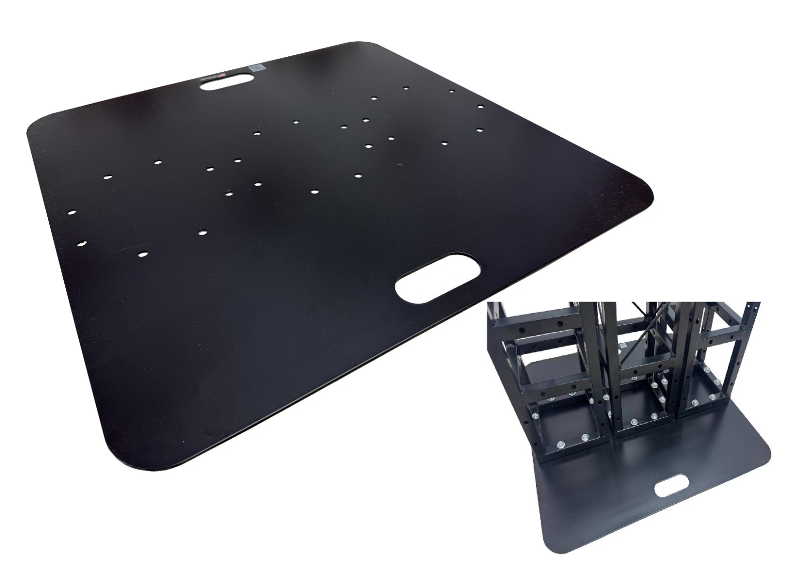 26"x26" Base Plate For 8"x"8" Black Bolt Truss Three Mounting Positions