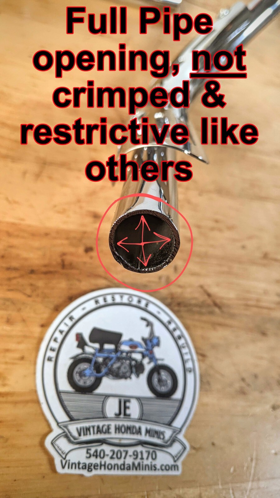 Exhaust - Vintage Style Replica Muffler & Header Kit - Honda Z50 Z50a K0 K1 K2