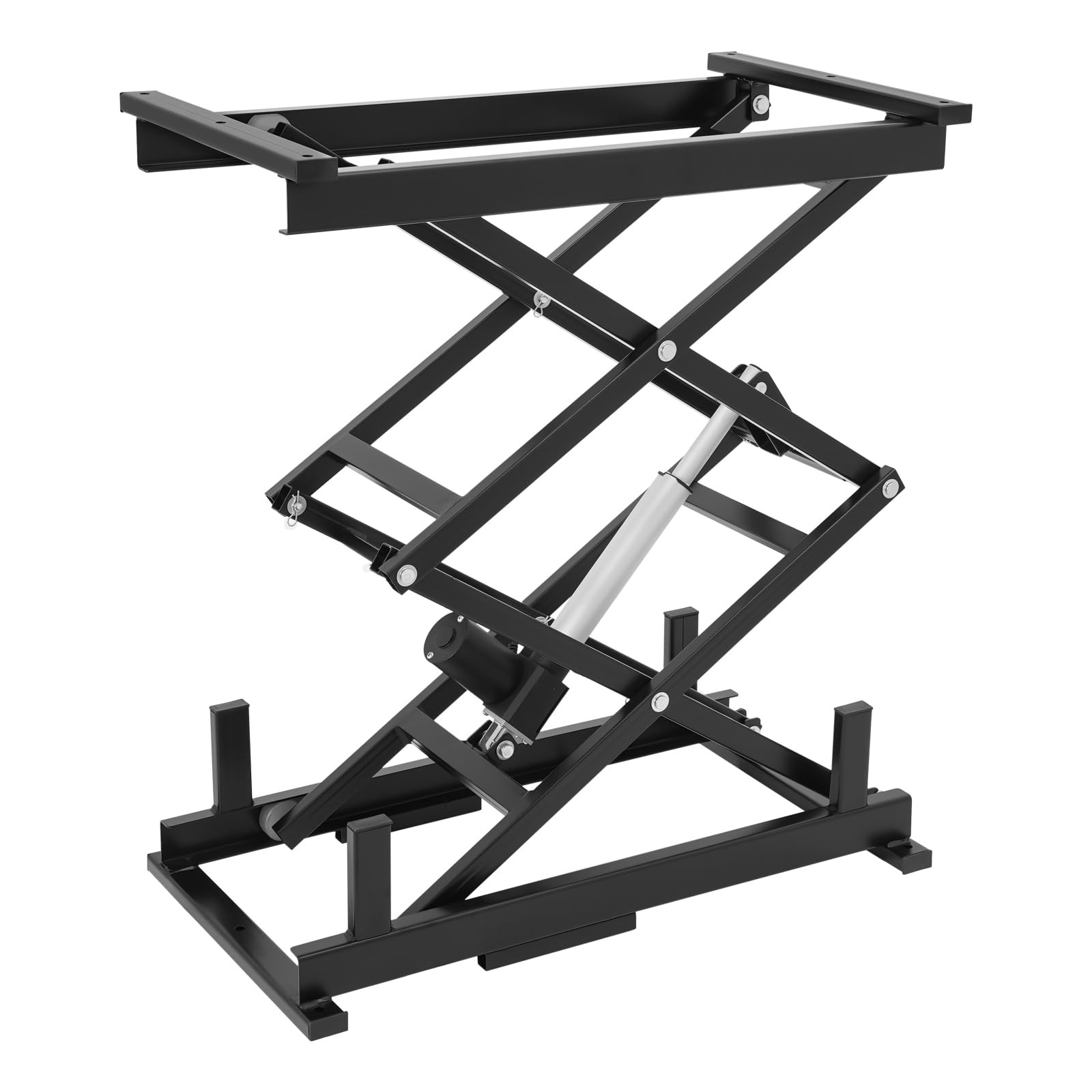 Electric Scissor Lift Table 140LBS, Heavy-Duty Hydraulically Industrial Lifting