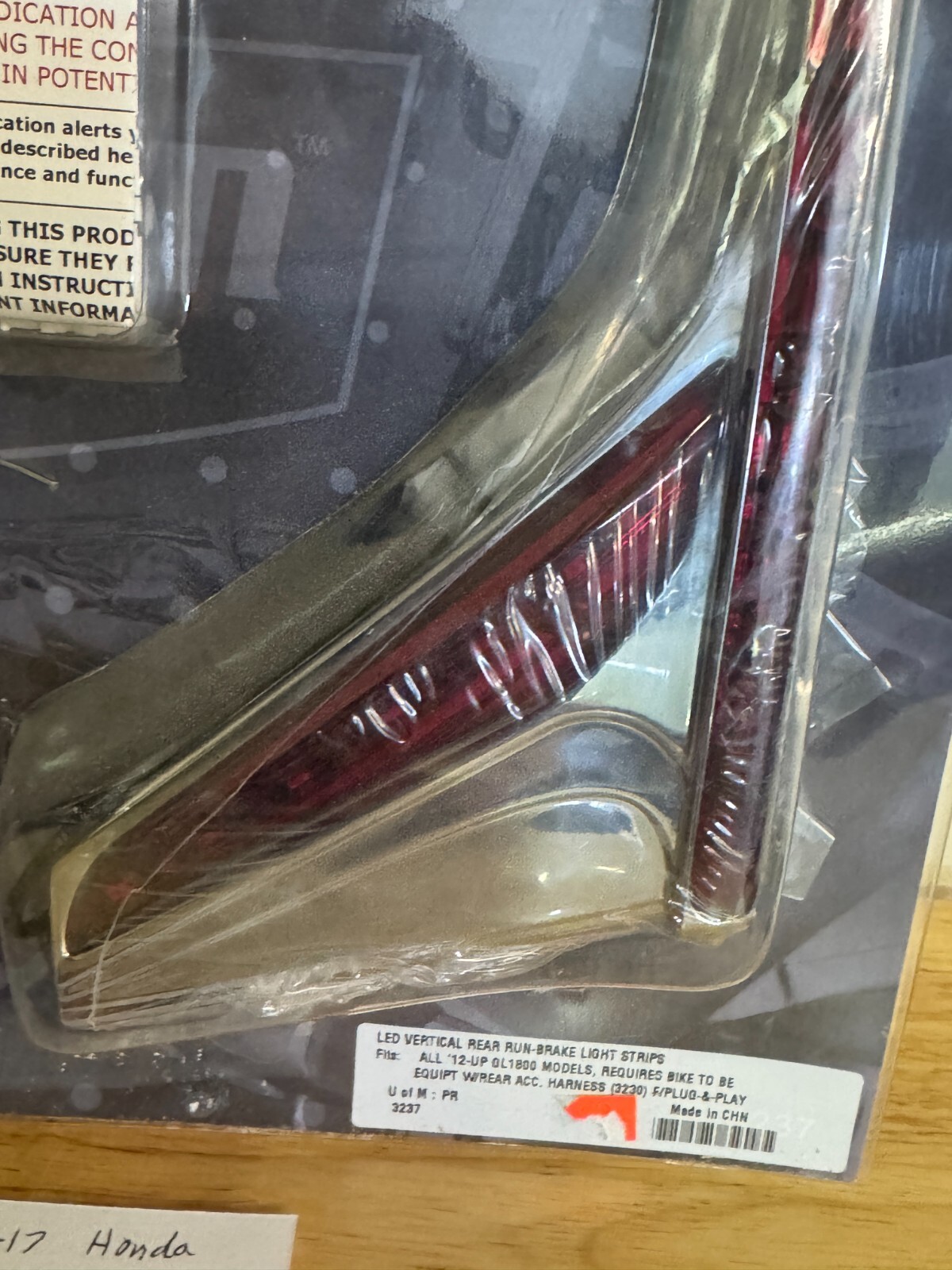 Kuryakyn 2012-17 Honda GL1800 LED Vertical Rear Run - Brake Light Strips # 3237