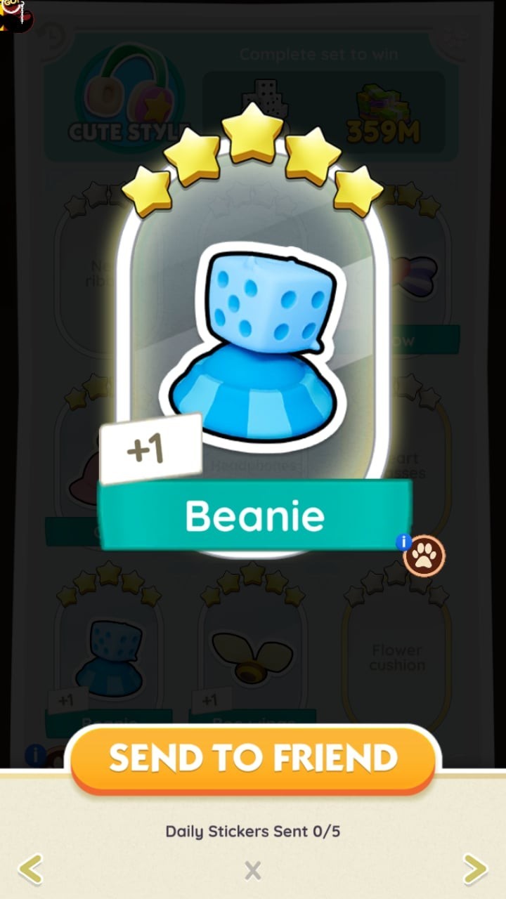 Beanie - Stickers - 5⭐⭐⭐⭐⭐ - ⚡️ Posh Pets Album ⚡️