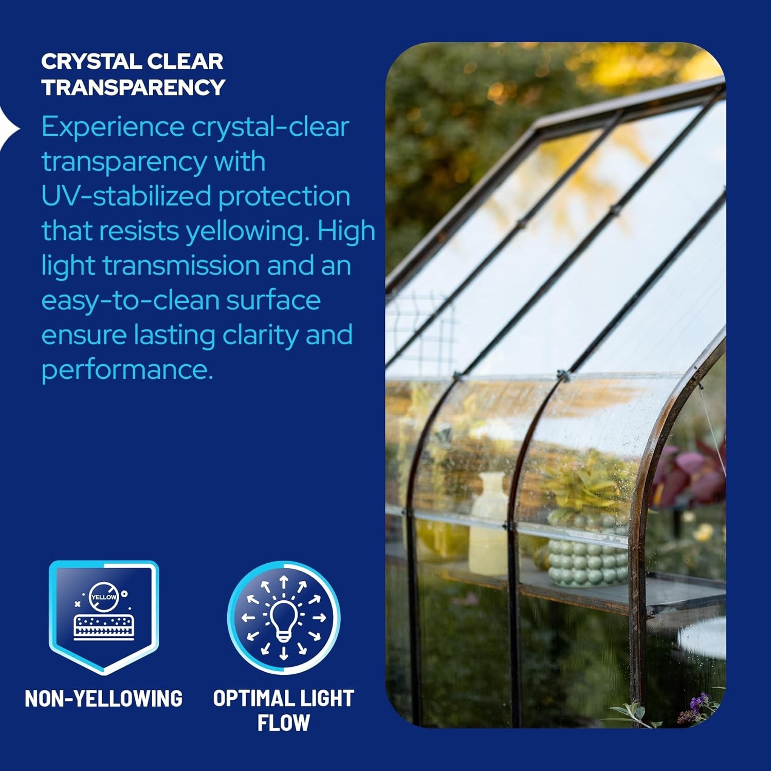 KastLite Clear Polycarbonate Sheet - 1/16" Thick Cut to Size Hard Plastic Sheets