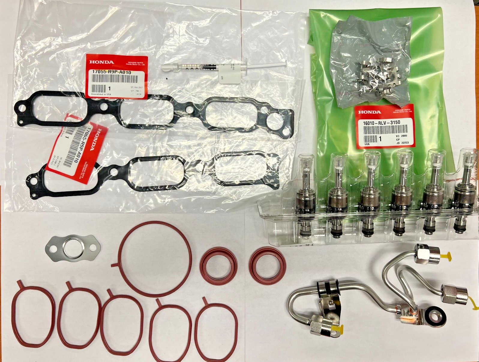 🔥 Genuine Honda Fuel Injector Kit (06160-RLV-305) Pilot, Odyssey, Ridgeline 🔥