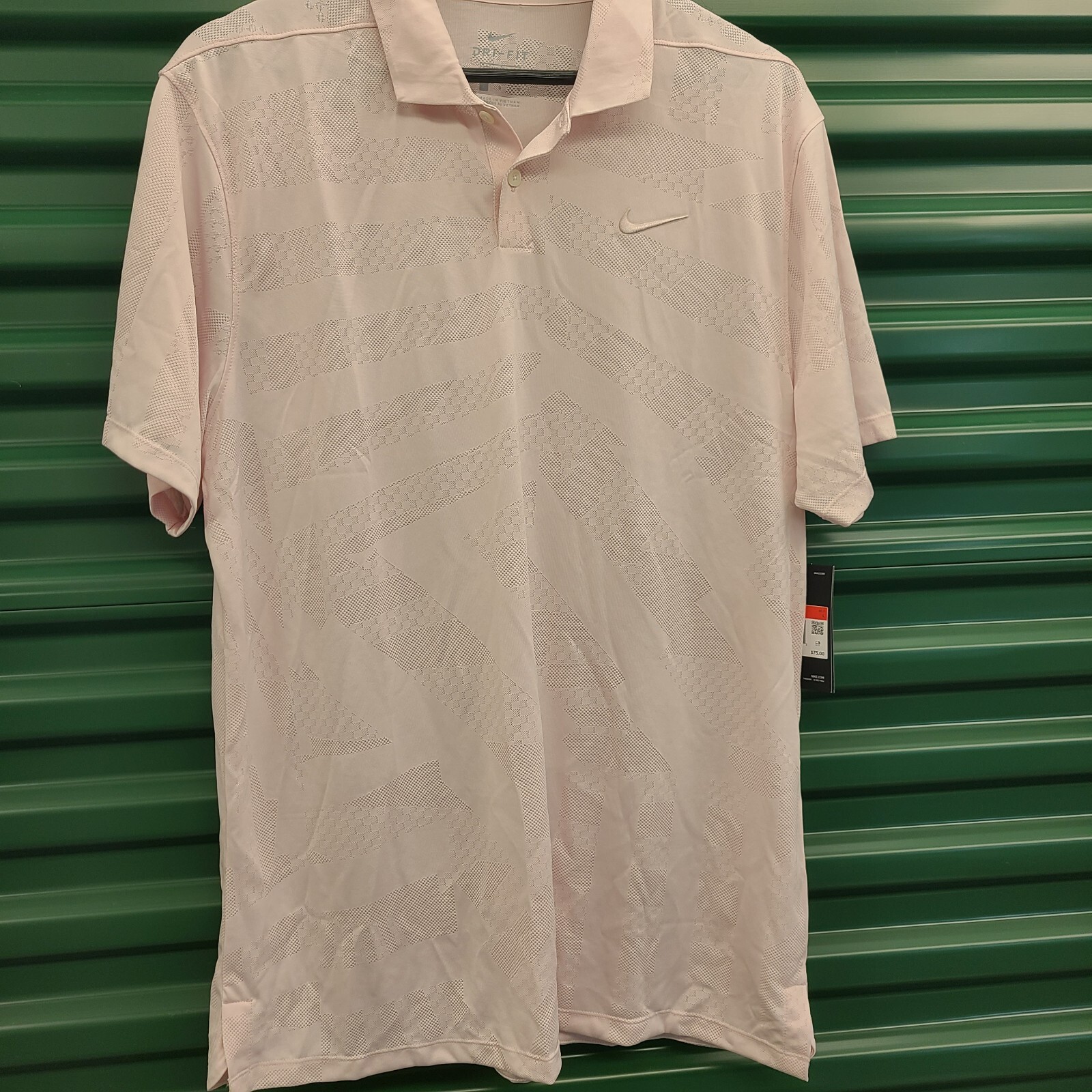 Nike Mens Dri-FIT Vapor Polo Golf Shirt Size Large Light Pink CK5924-699