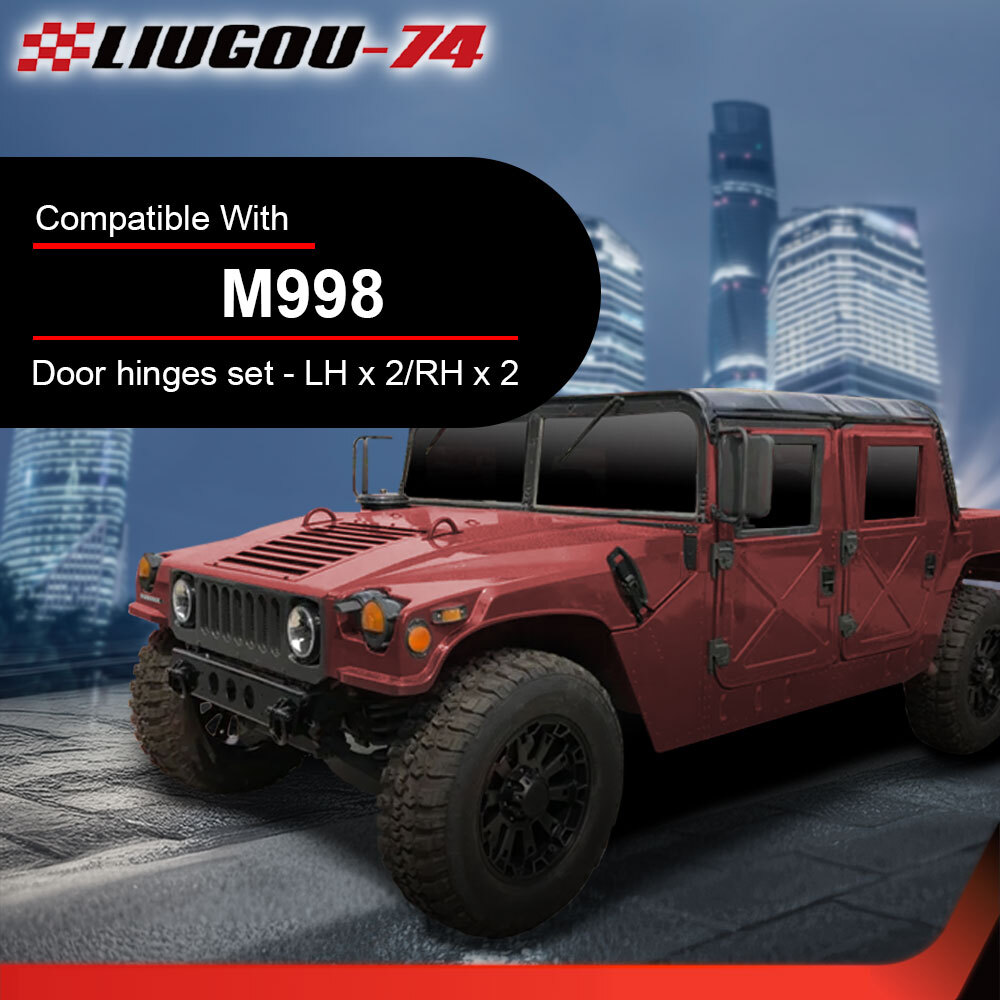 Fit For Humvee X-door Hinges (4) 2 Lh +2 Rh Hard Door M998 M1123 M1097 M1152
