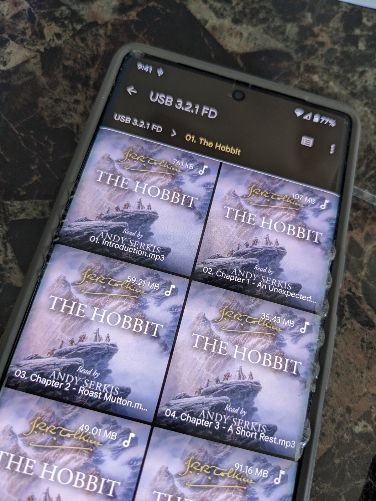 J.R.R. Tolkien - The Hobbit - Lord of the Rings - MP3 USB 25 Audiobooks Series