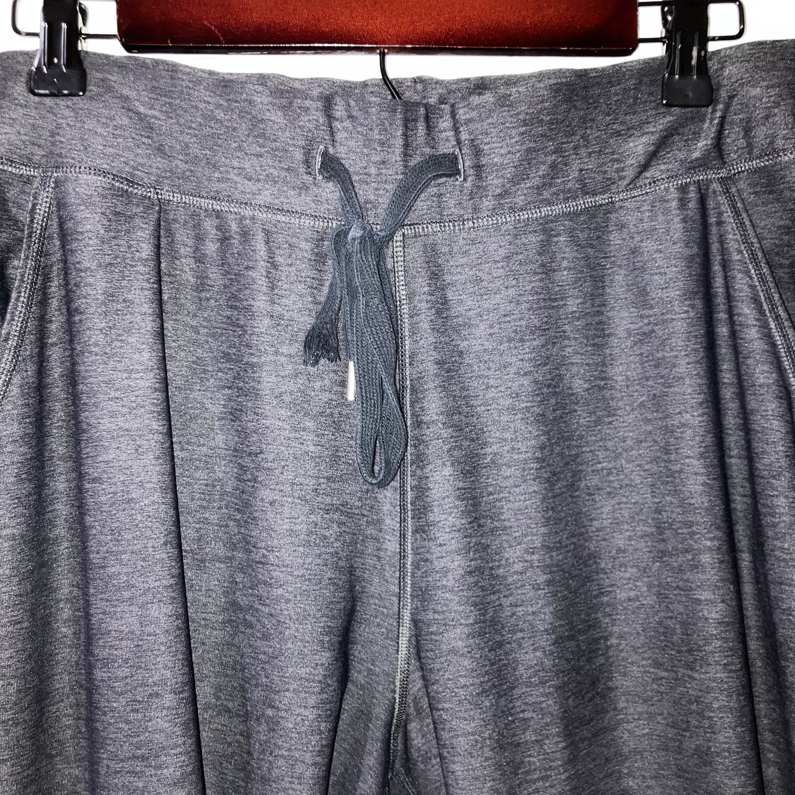 PINK Victoria's Secret Ultimate Yoga Pants Leggings Gray Drawstring Size Large