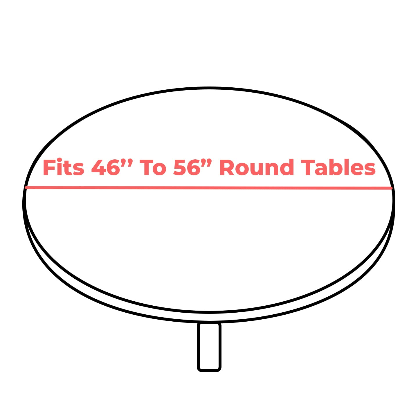 Round Vinyl Tablecloth Fitted Elastic Flannel Backed table cover Indoor/Outdoor