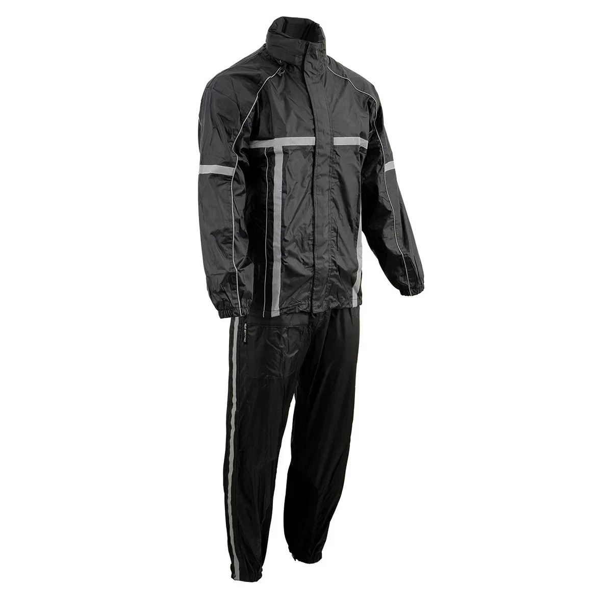 Milwaukee MPM9510 Mens Black Size Large Motorcycle Water Resistant Rain Suit
