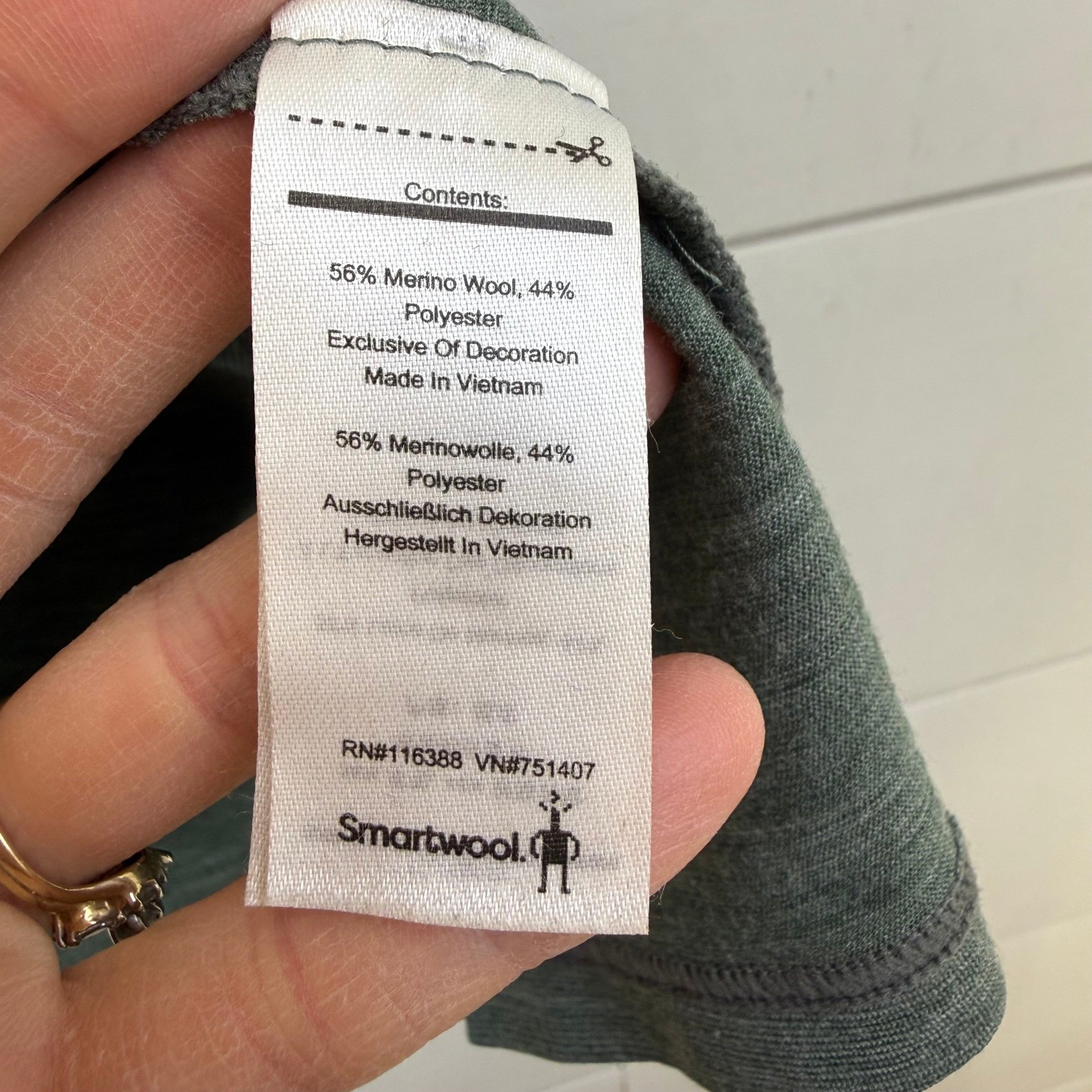 Smartwool Merino Sport 150 T-Shirt TEE Green Short Sleeve Crew Neck Men S WOOL