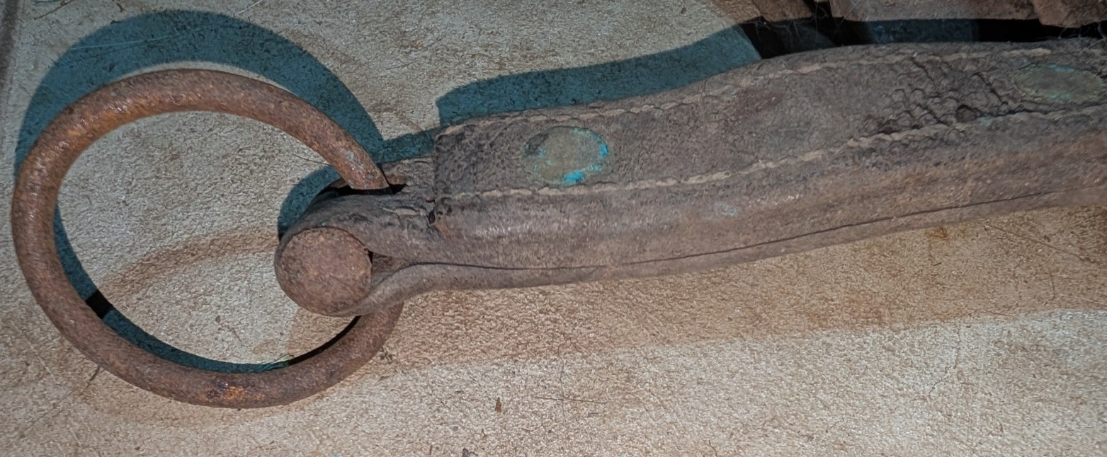 Lot Of 6 Original U.S. Army,Cavalry Black Japanned Iron Horse Halter Bolts