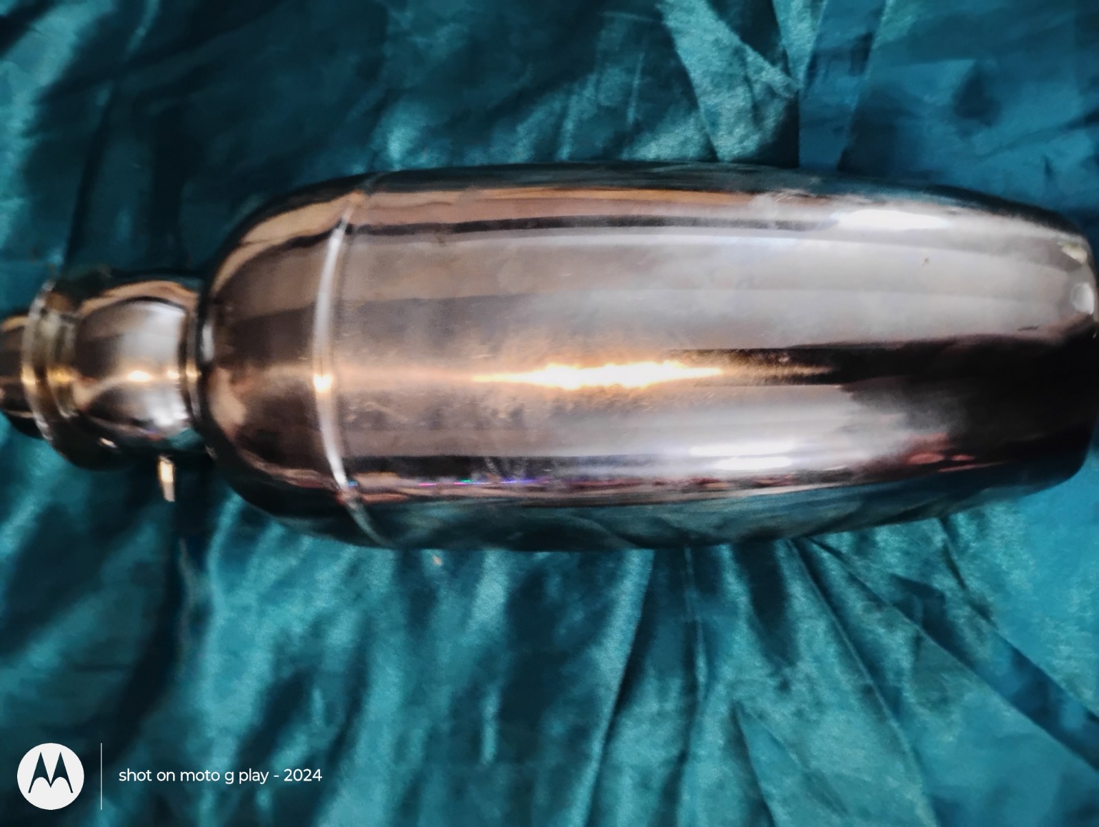 Art Deco 1920s Snowman Cocktail Shaker Silver Plated Metal