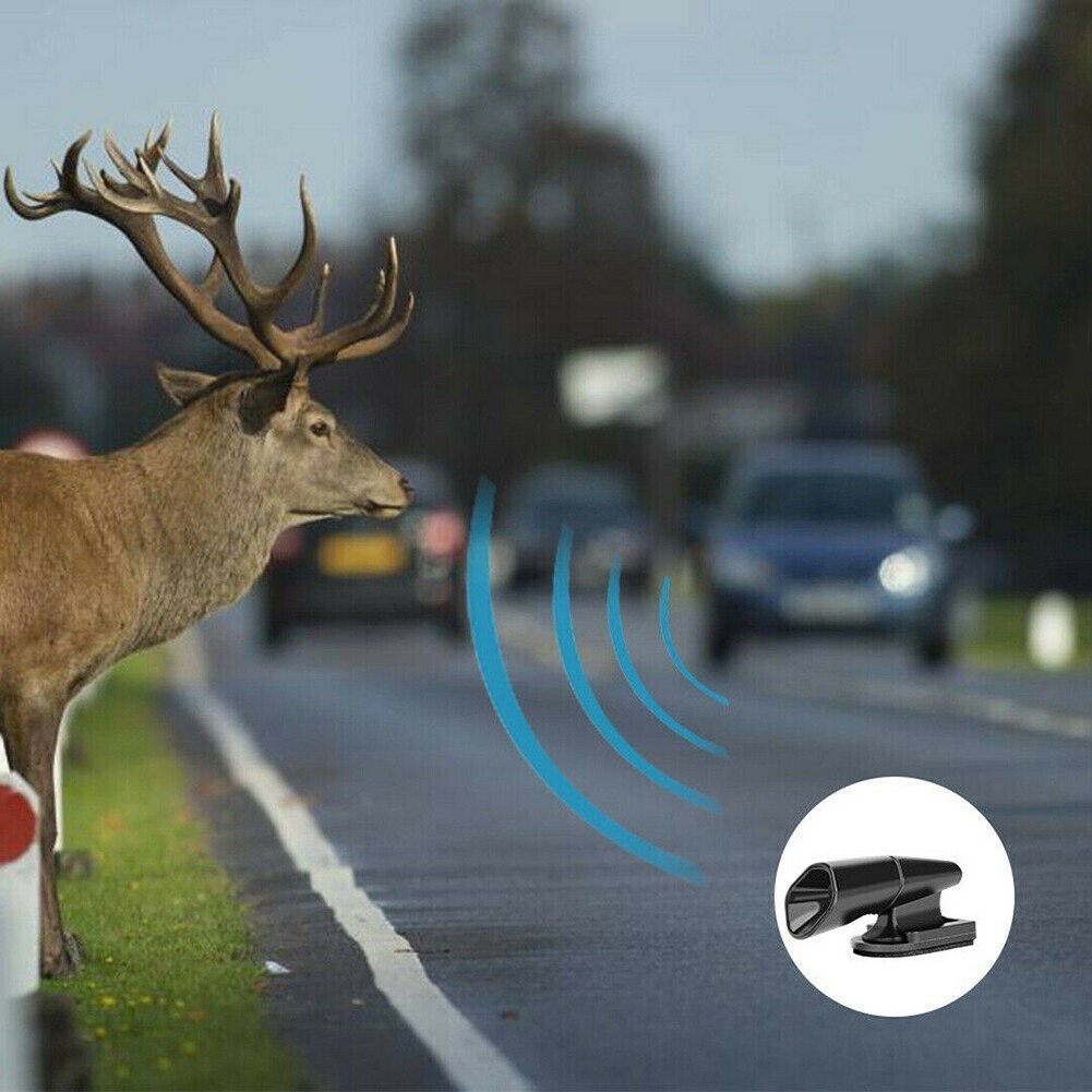 Ultrasonic Car Deer Whistle Animal Repeller Auto Safety Fits All Vehicles