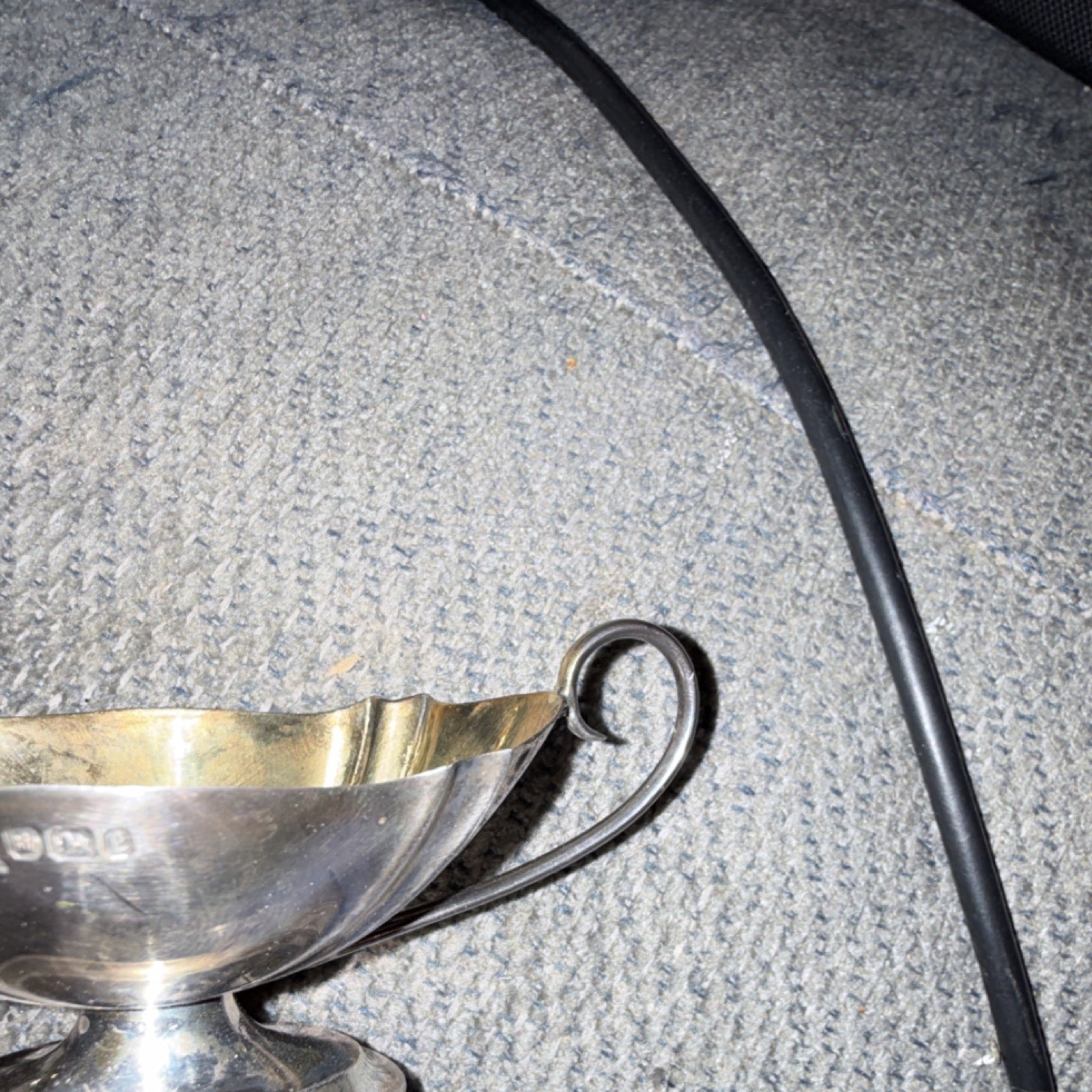 3 Antique Sterling Silver (.925) Salt Cellars with Spoons Set