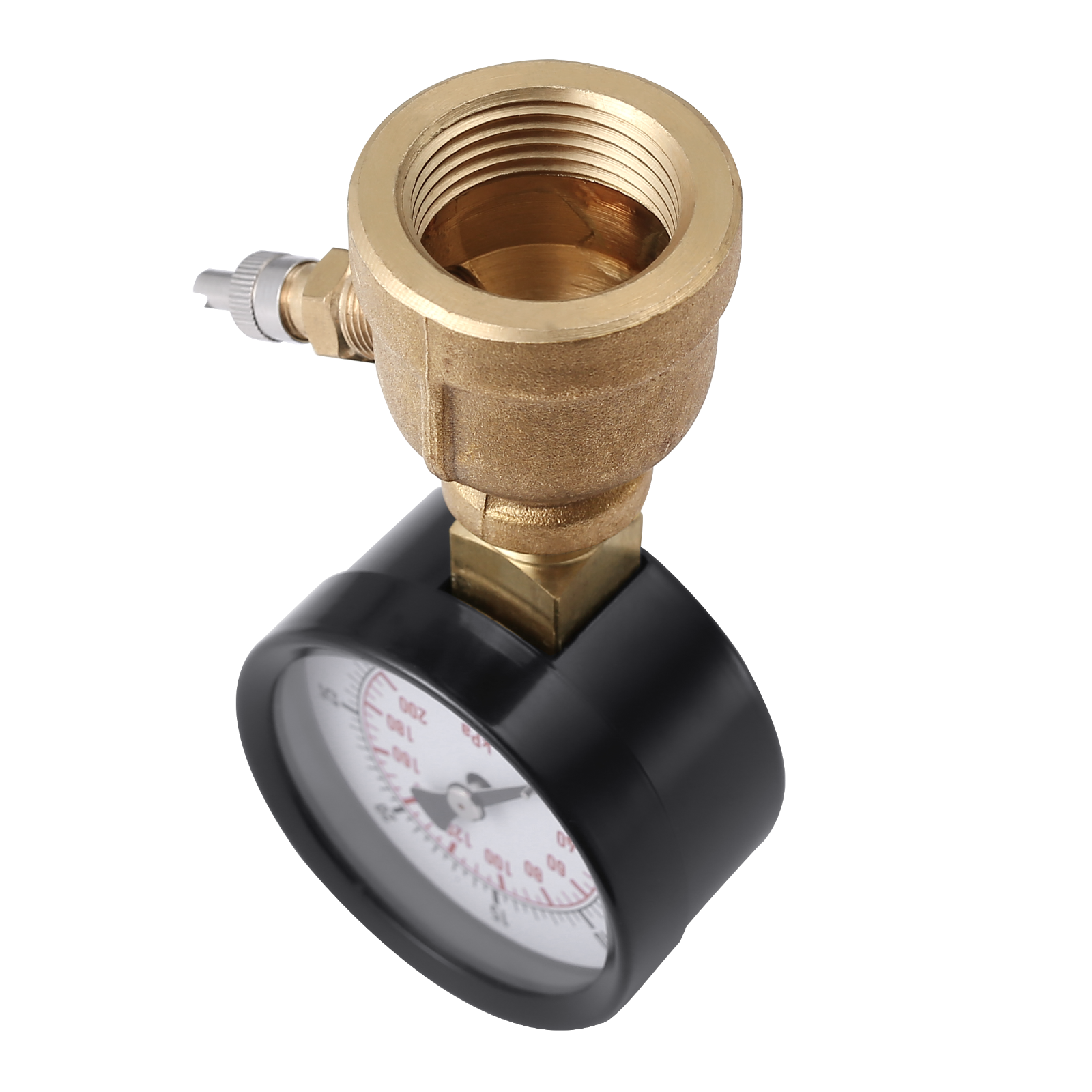 Gas Test Pressure Gauge 30 Pound, 30 PSI/200 kPa 3/4” FNPT Brass Bell Shape Body
