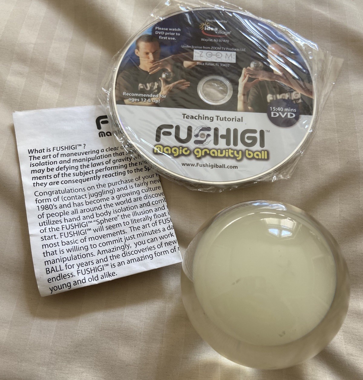FUSHIGI Magic Gravity Ball AS SEEN ON TV - Ball/DVD/Instruction