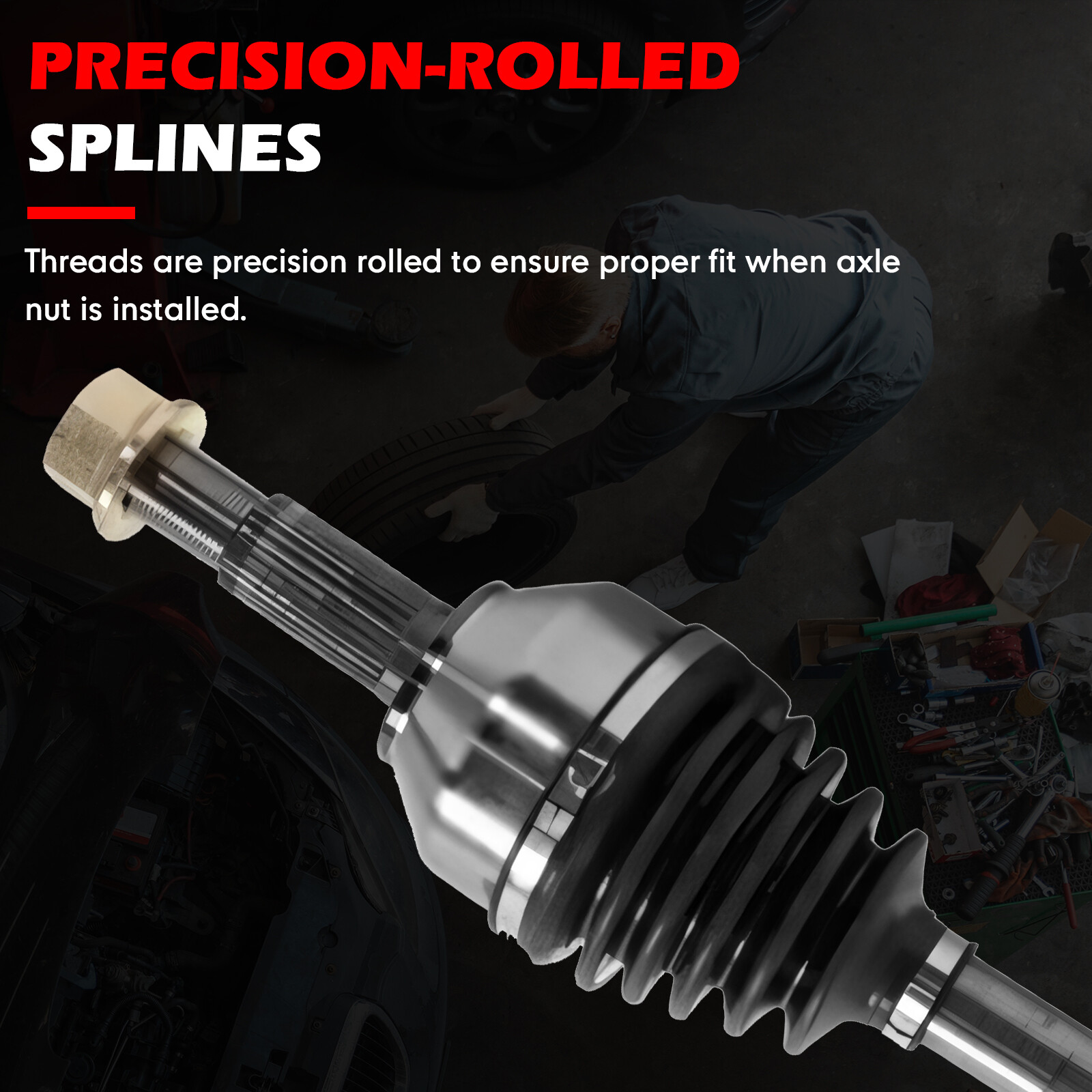 2 Front CV Axle Shaft Assemblies SurTrack Set for Nissan Altima Rogue FWD w/ A/T