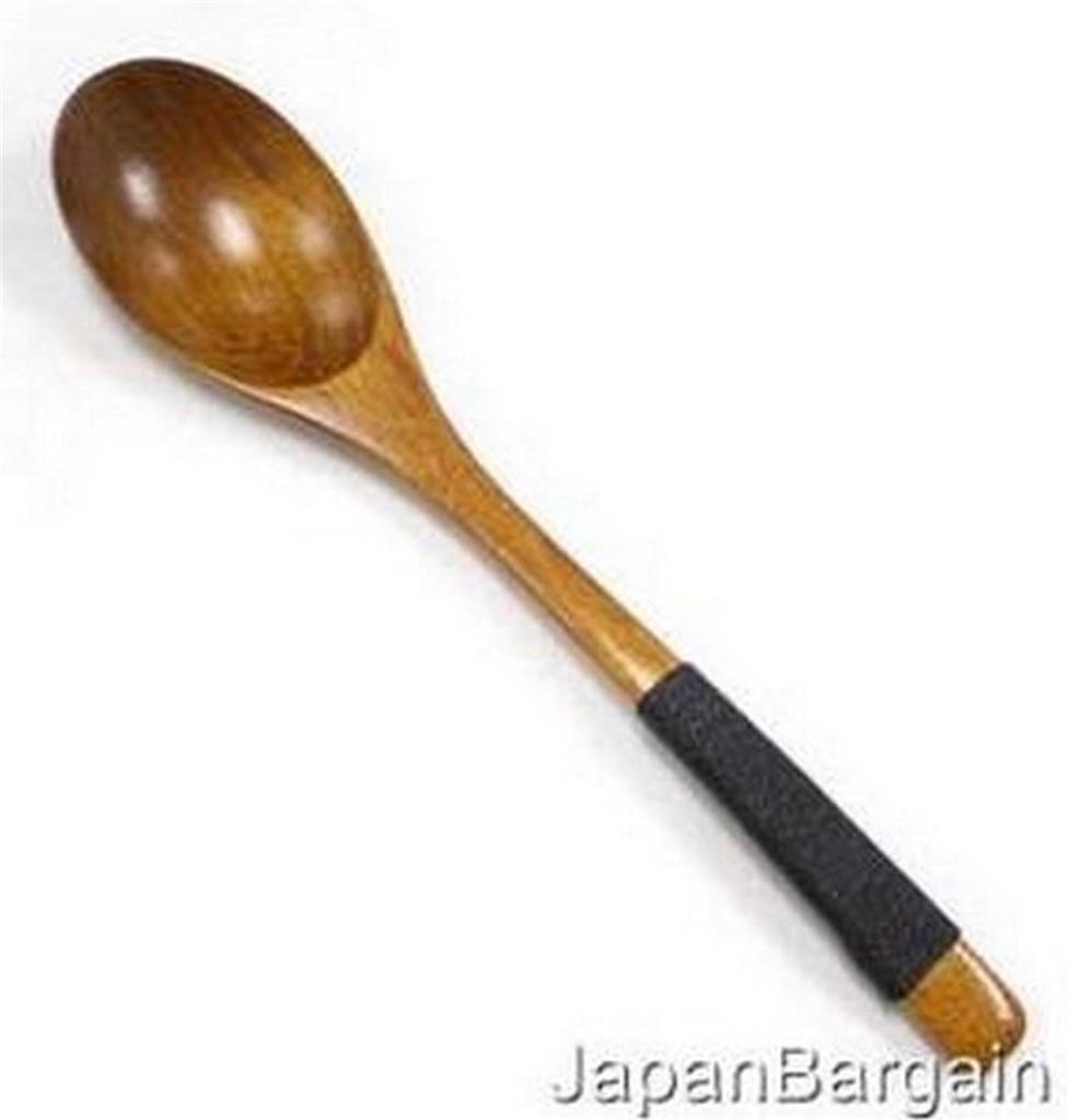 4x Wooden Spoons Scoops 7-3/4in Long 2685x4