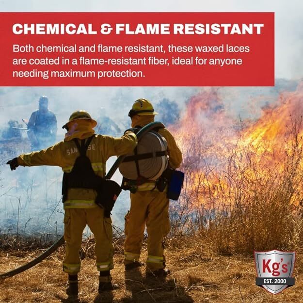 KG's Boot Guard KG-EXTREM made w/Kevlar Heavy Duty Chemical & Fire Re Boot Laces