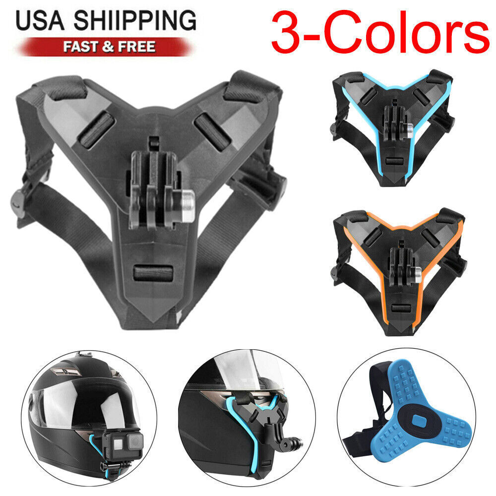 Motorcycle Helmet Front Chin Mount Holder Bracket For GoPro Hero 9-5 Camera