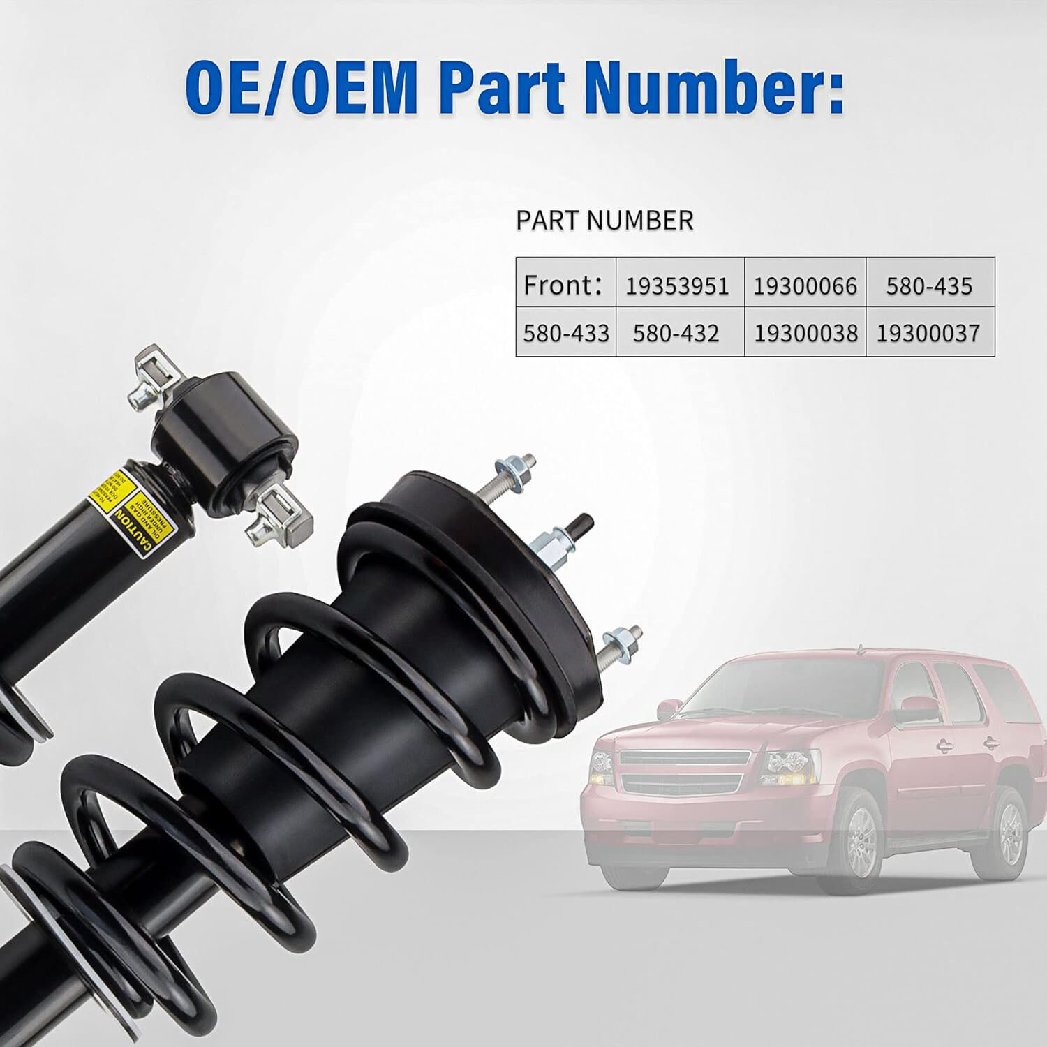 Front&Rear Air Shocks Struts Magnetic Ride for Cadillac Escalade GMC Yukon 07-14