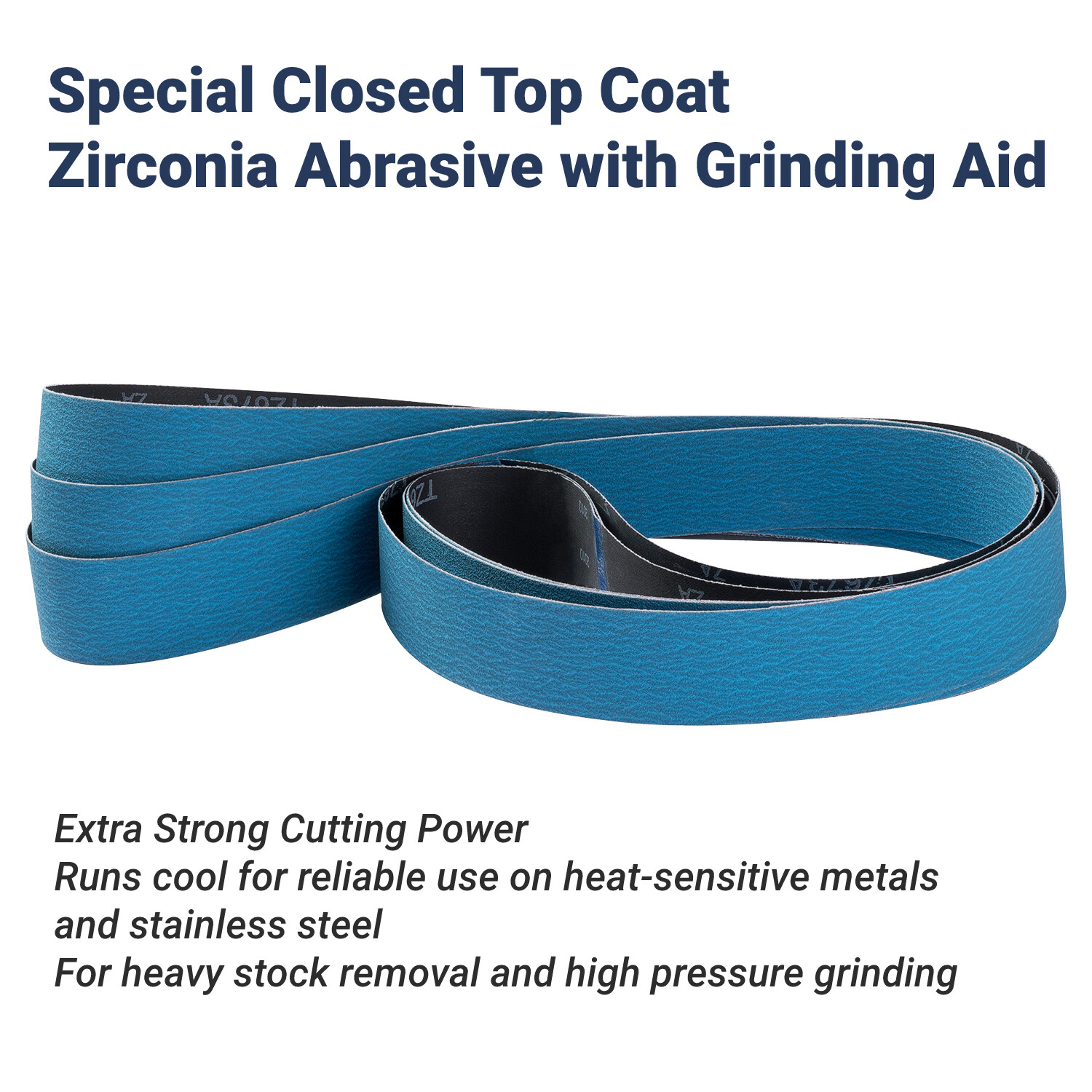 2"x42" 2"x48" 2"x72" Zirconia Sanding Belt 36 60 120 Grit Sander Belts for Metal