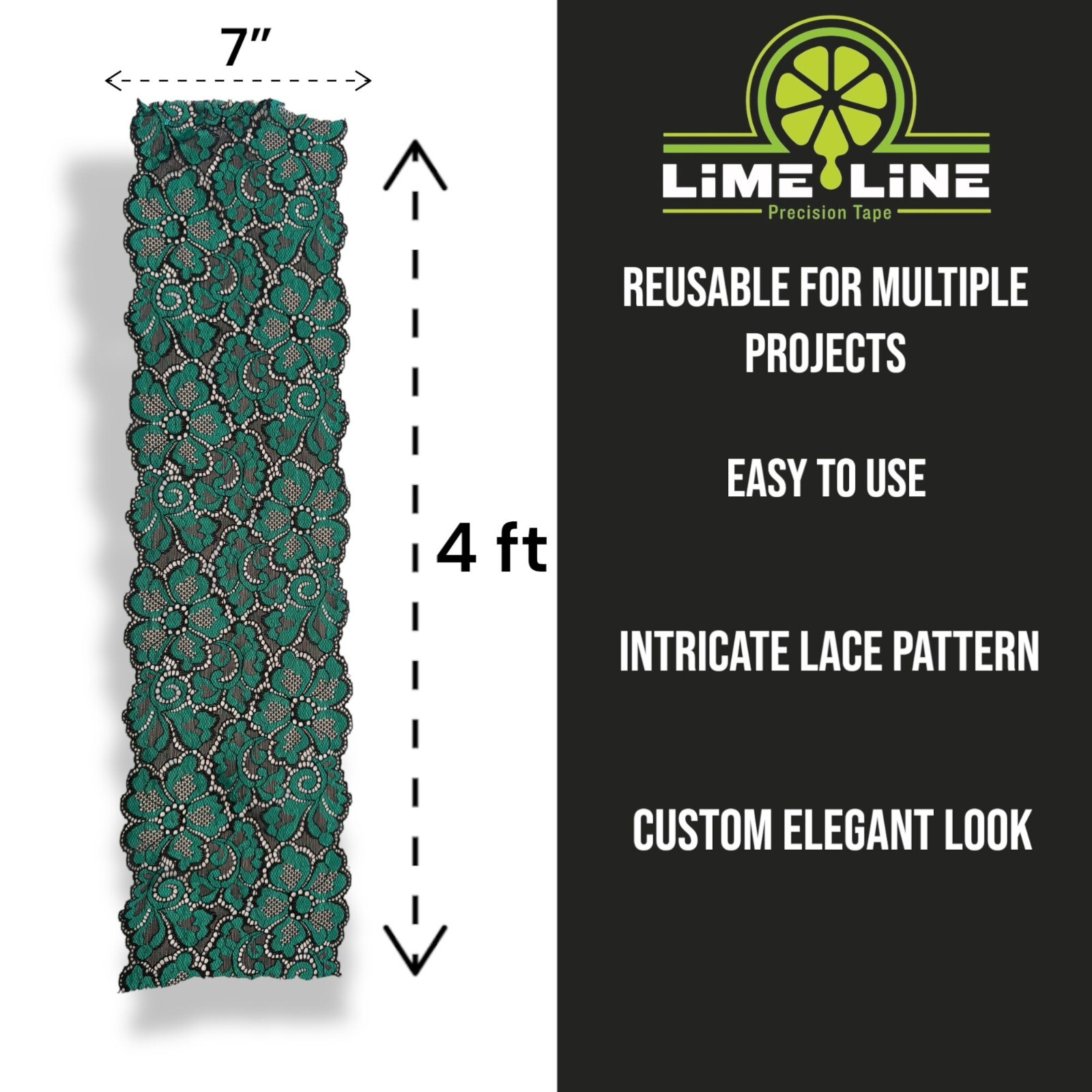 LiME LiNE Lace Airbrush Stencil for Custom Painting