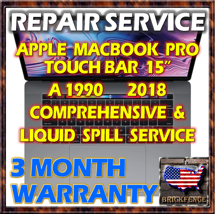 APPLE MACBOOK PRO 15" A1990 2018 2019 LAPTOP LOGIC BOARD 820-01041-A REPAIR